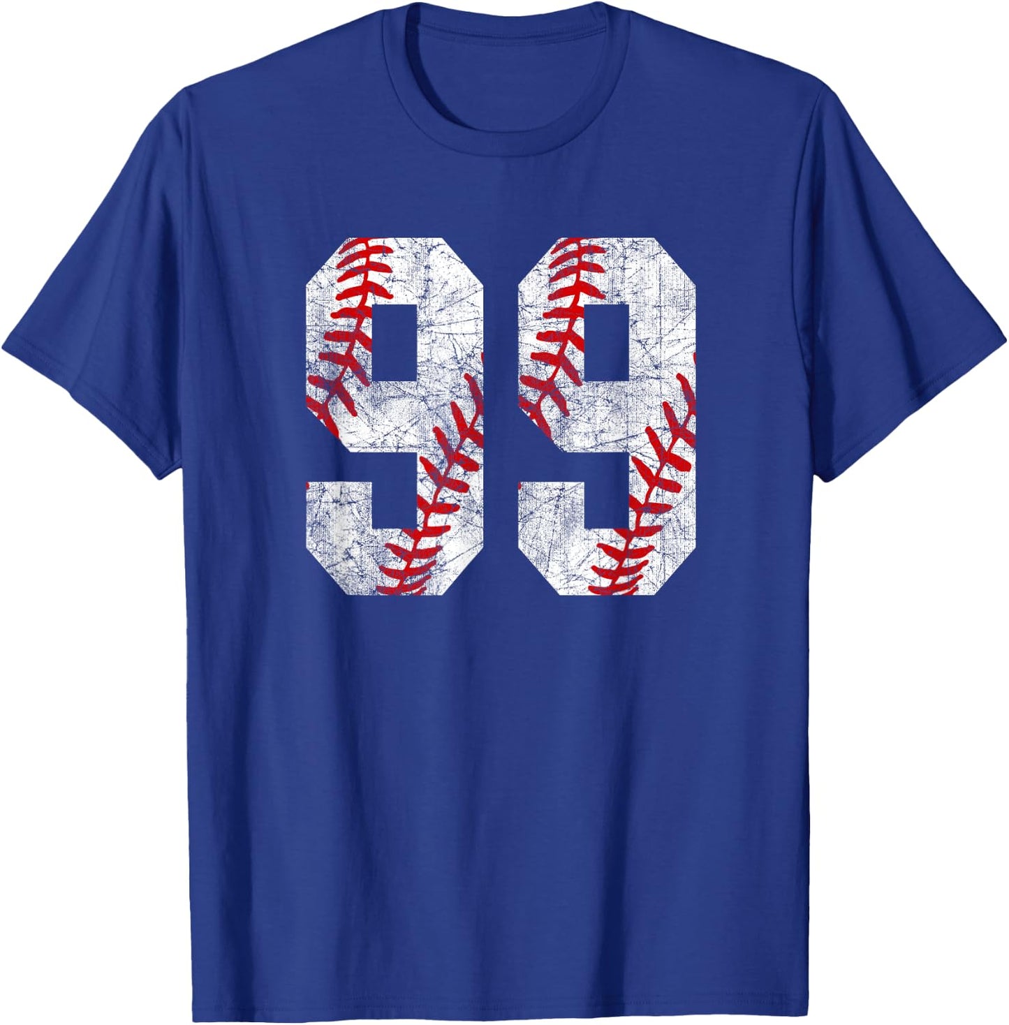 Vintage Baseball Mom #99 Jersey Baseball Favorite Player T-Shirt - T-Shirt | Royal