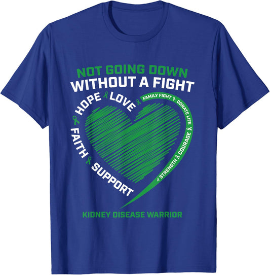 Kidney Disease Awareness Gifts Fighter Warrior Men Women Dad T-Shirt - T-Shirt | Royal