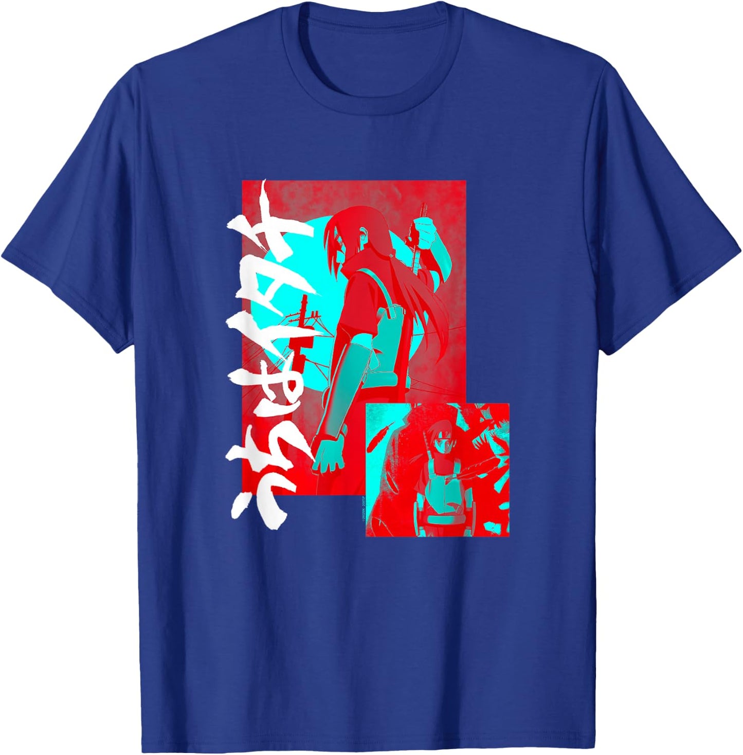 Naruto Shippuden Itachi Blue and Red T-Shirt - T-Shirt | Royal