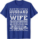 I Am A Lucky Husband I Have A Crazy Wife Christmas Birthday T-Shirt - T-Shirt | Royal