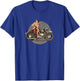 WWII Retro Pin Up Motorcycle Poster T-Shirt - T-Shirt | Royal