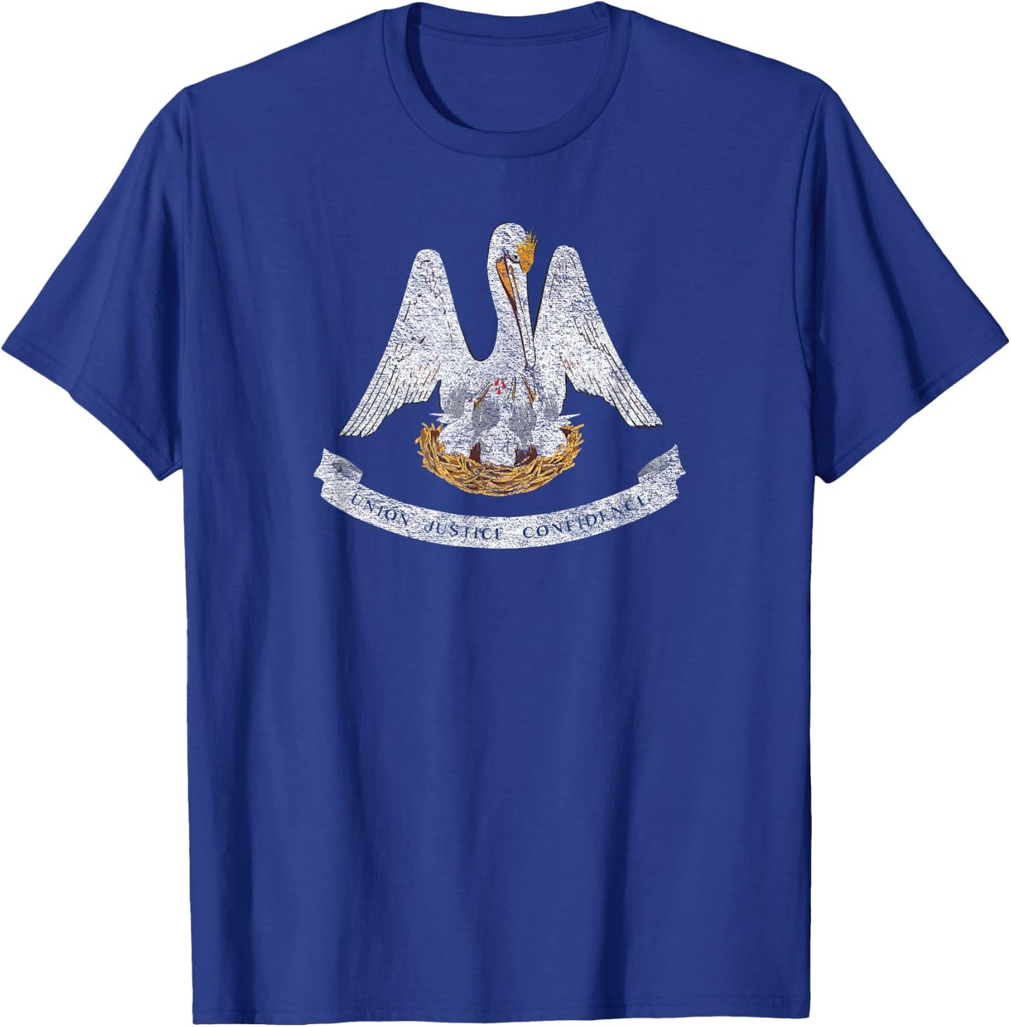State of Louisiana Flag La New Orleans Baton Rouge T-Shirt - T-Shirt | Royal