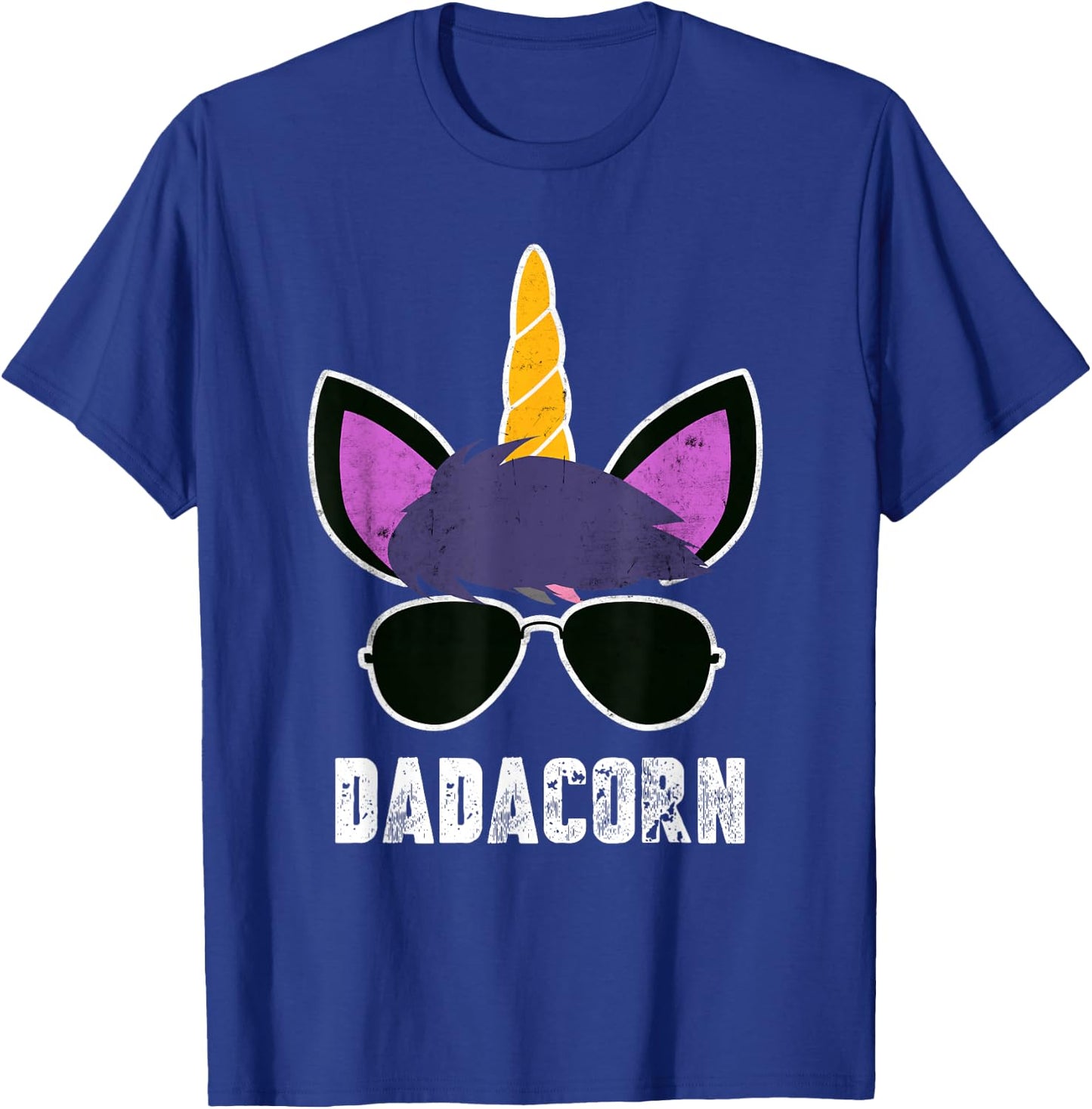 Dadacorn Unicorn Dad Father's Day Unicorn Daddy T-Shirt - T-Shirt | Royal