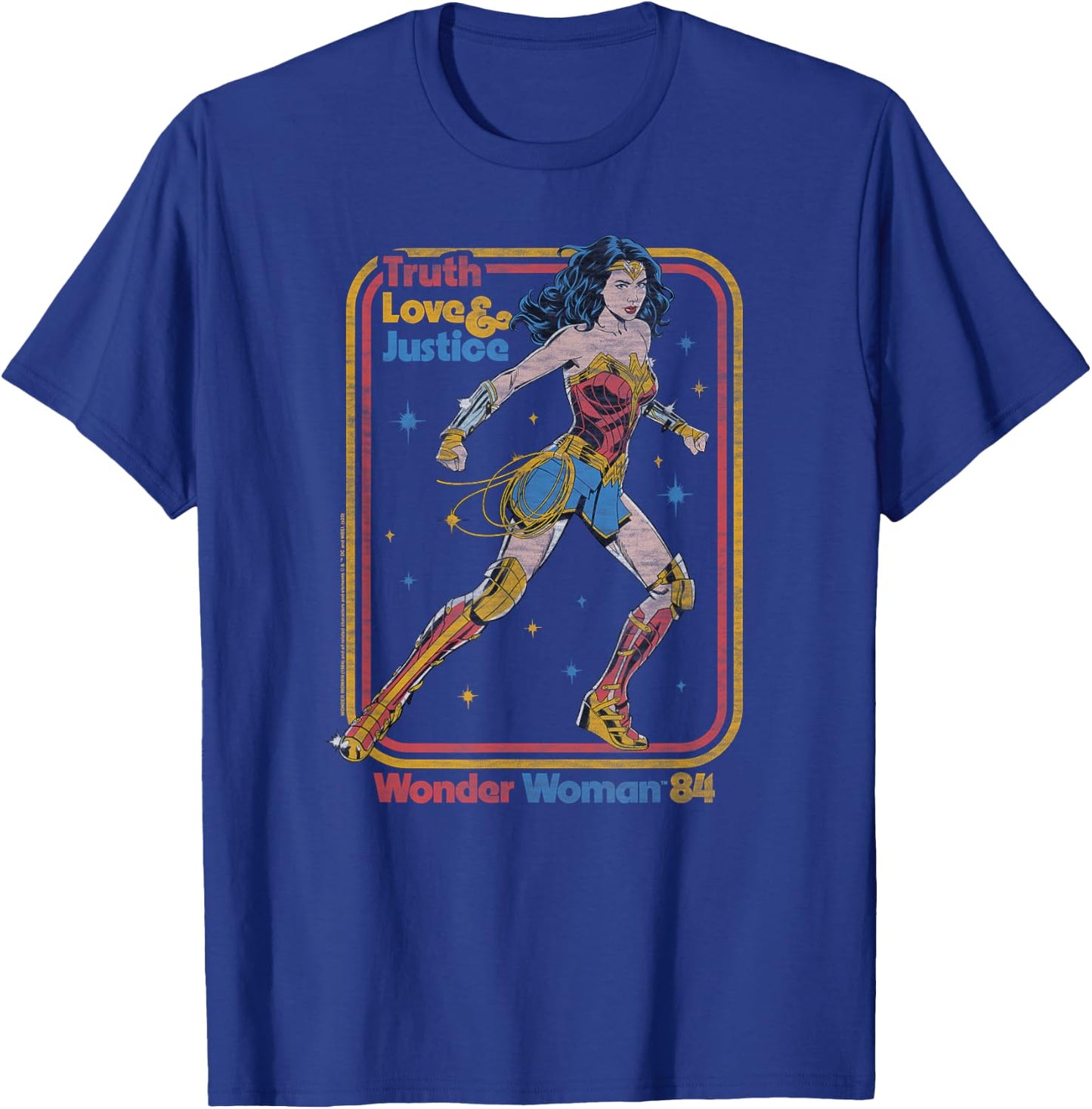 Wonder Woman 1984 Retro Justice '84 T-Shirt - T-Shirt | Royal