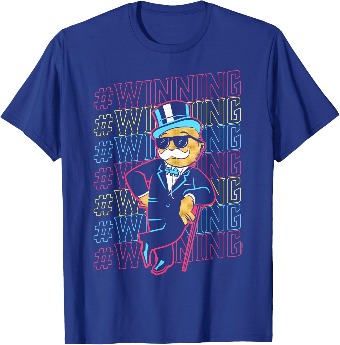 Monopoly Rich Uncle Pennybags Winning T-Shirt - T-Shirt | Royal