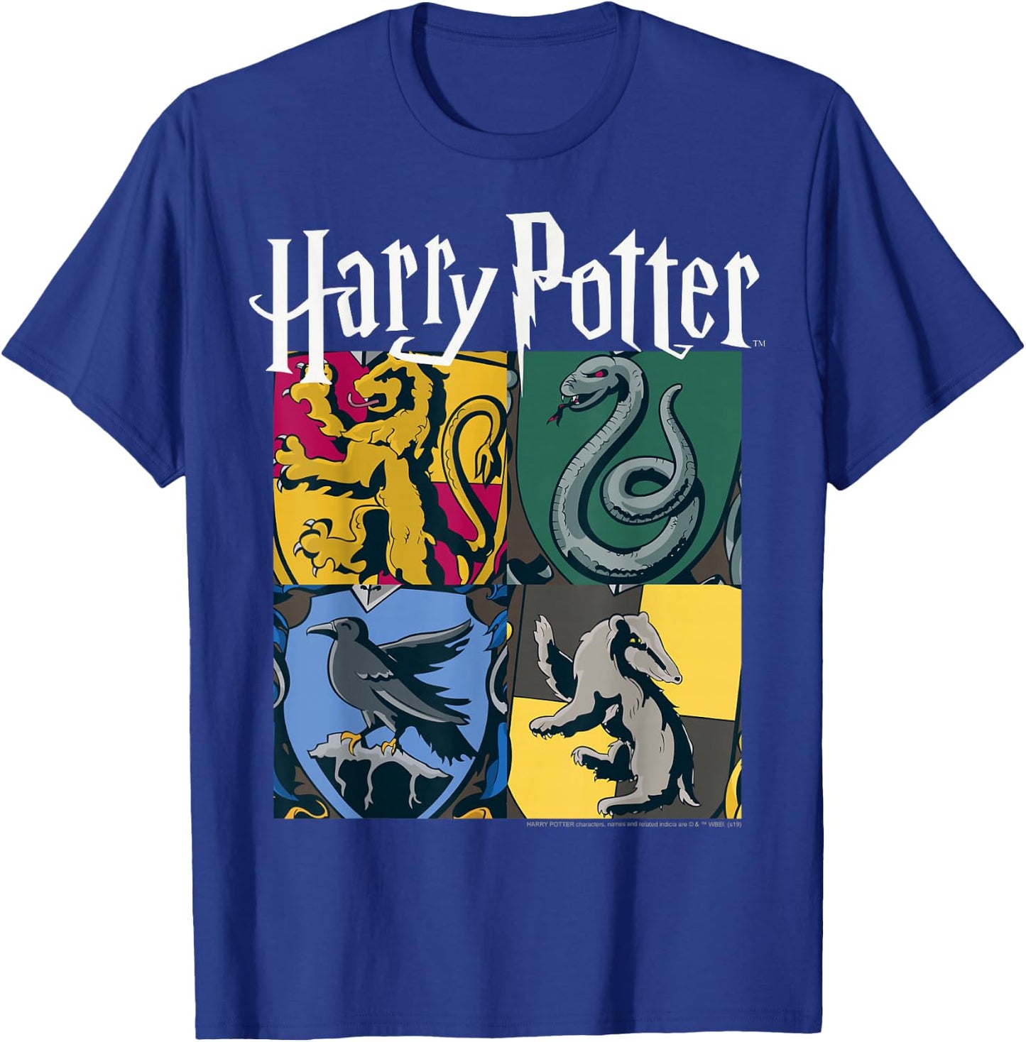 Harry Potter Hogwarts House Box Up Small T-Shirt - T-Shirt | Royal
