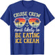 Most Likely To Eating Ice Cream Matching Family Cruise 2025 T-Shirt - T-Shirt | Royal