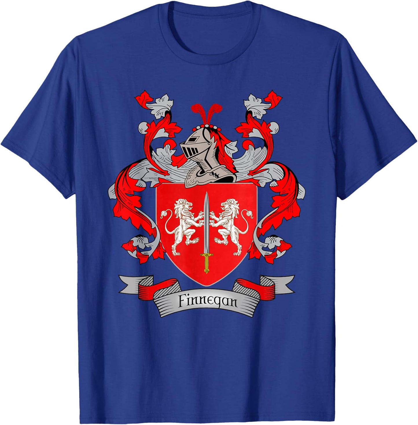 Finnegan Coat of Arms | Finnegan Surname Family Crest T-Shirt - T-Shirt | Royal
