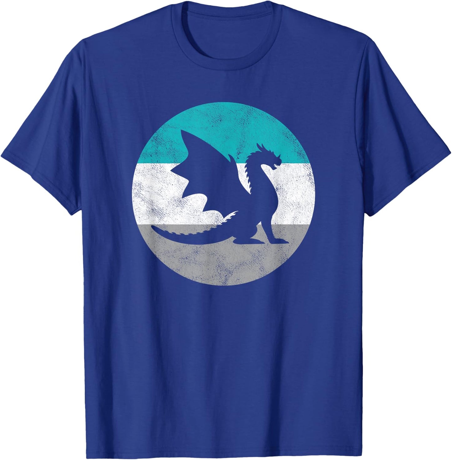 Dragon Retro Gift or Boys T-Shirt - T-Shirt | Royal