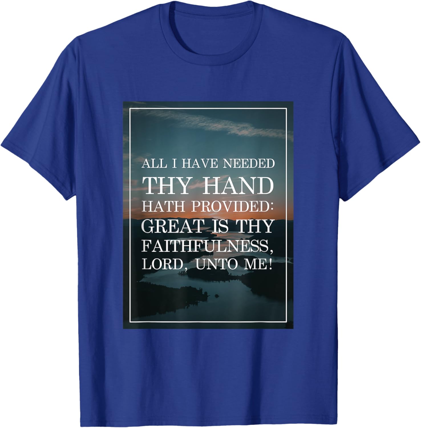 Great is Thy Faithfulness Christian Hymn T-Shirt - T-Shirt | Royal