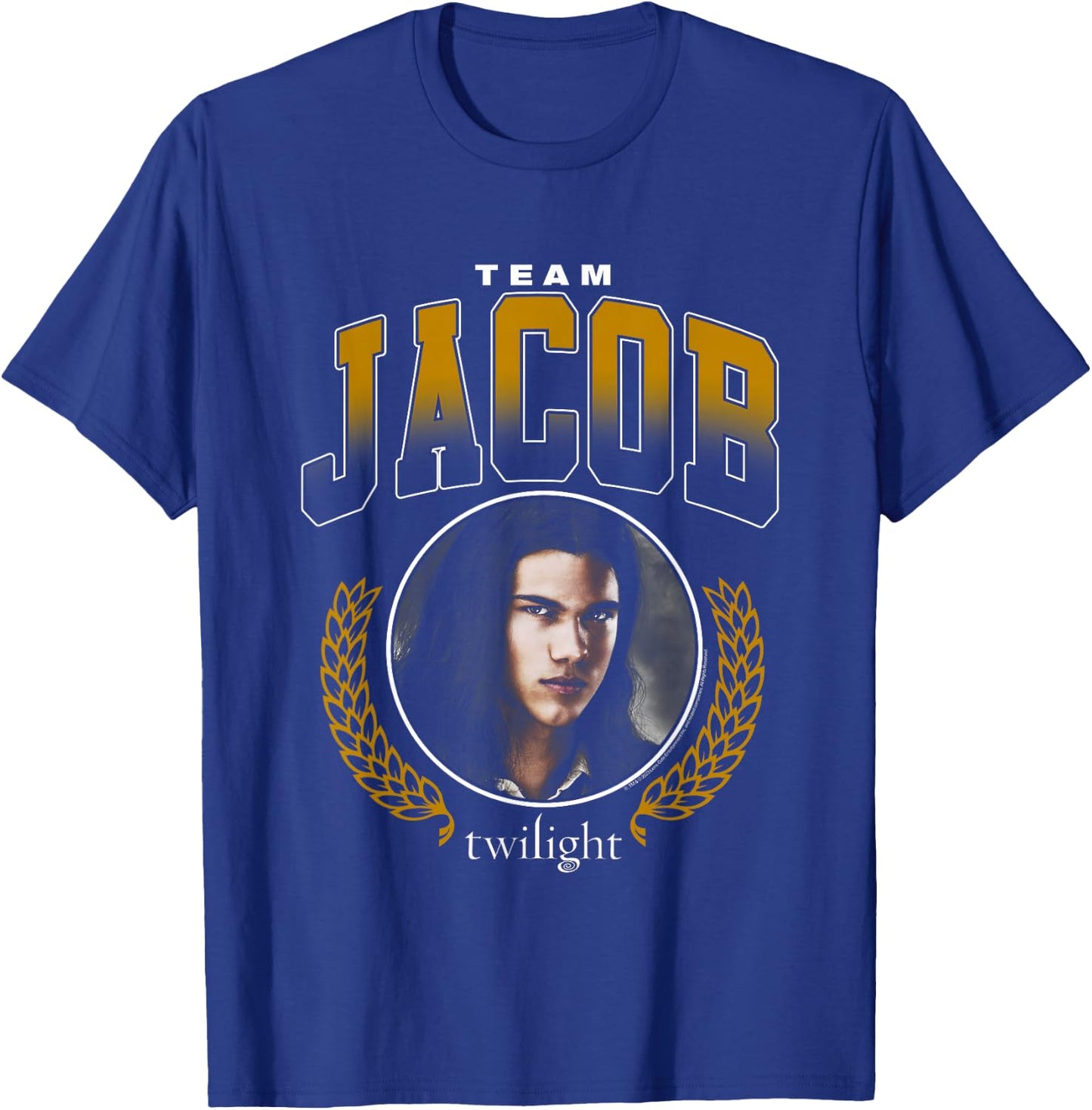 Twilight Team Jacob Varsity Lettering Werewolf Movie T-Shirt - T-Shirt | Royal