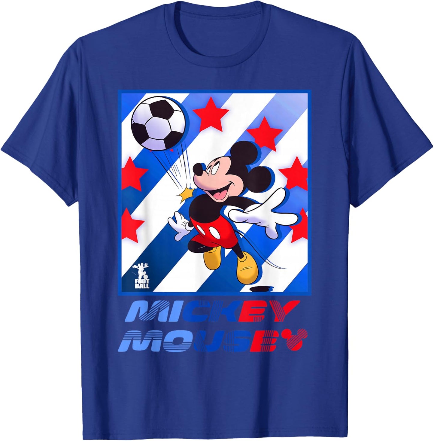 Disney Mickey and Friends Mickey Mouse Soccer USA T-Shirt - T-Shirt | Royal