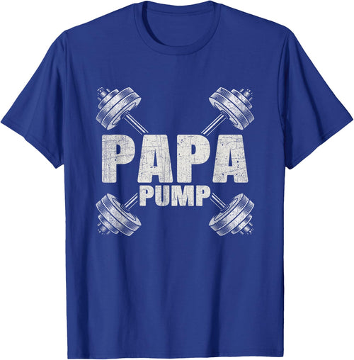 Papa Pump Funny Fathers Day Workout Dad
