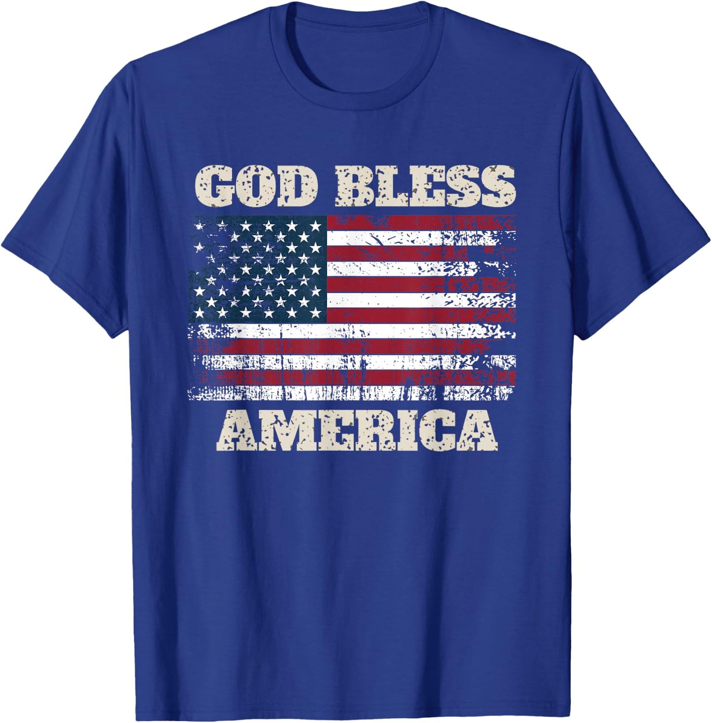 God Bless America Patriotic Happy 4th of July , Women T-Shirt - T-Shirt | Royal
