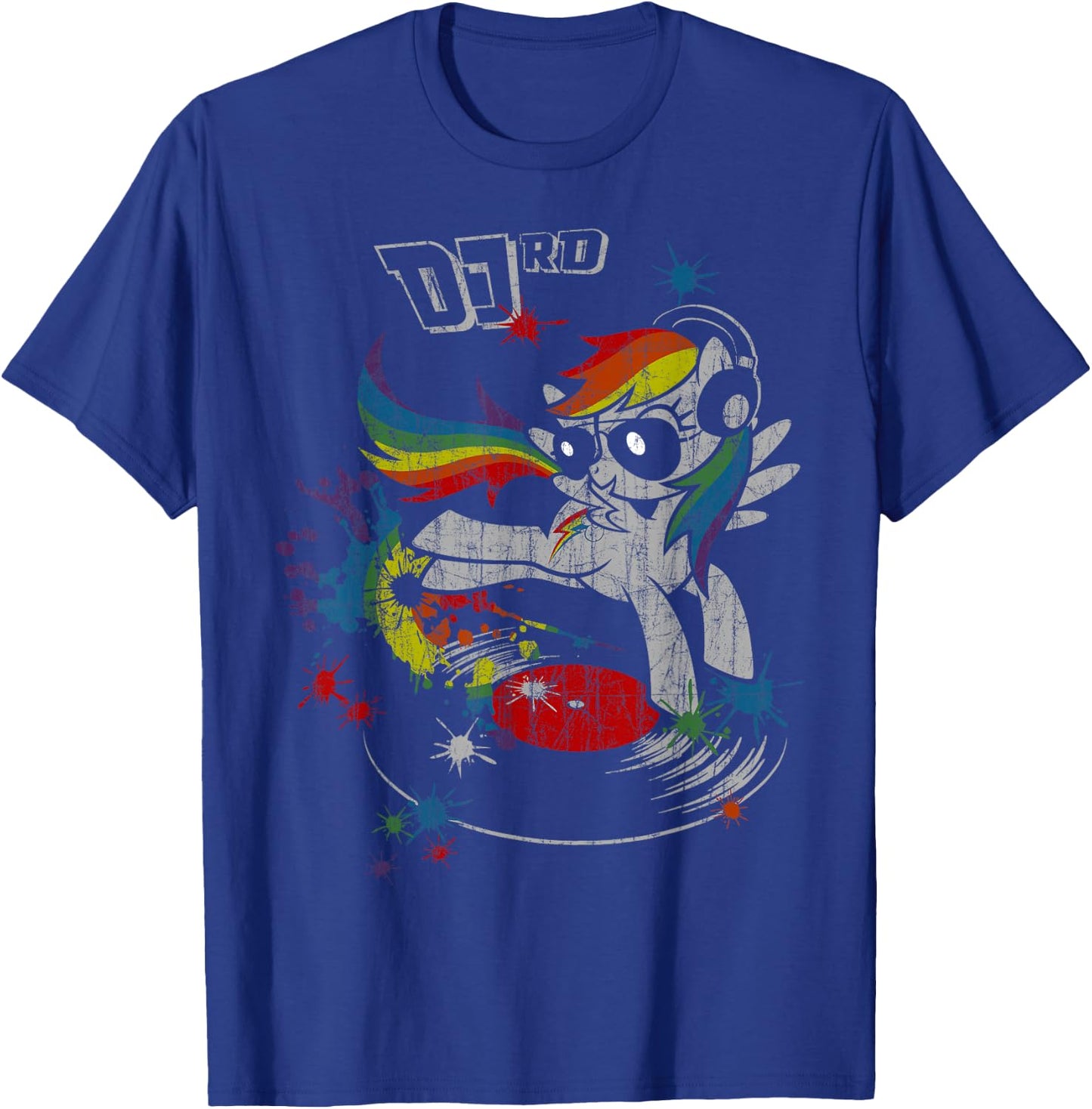 DJ RD Retro Rainbow Dash Fluttershy Rarity T-Shirt - T-Shirt | Royal