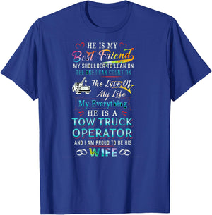 Proud Tow Wife T-Shirt - T-Shirt | Royal