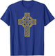 Christian Cross Vintage Golden Retro Faith Symbol T-Shirt - T-Shirt | Royal