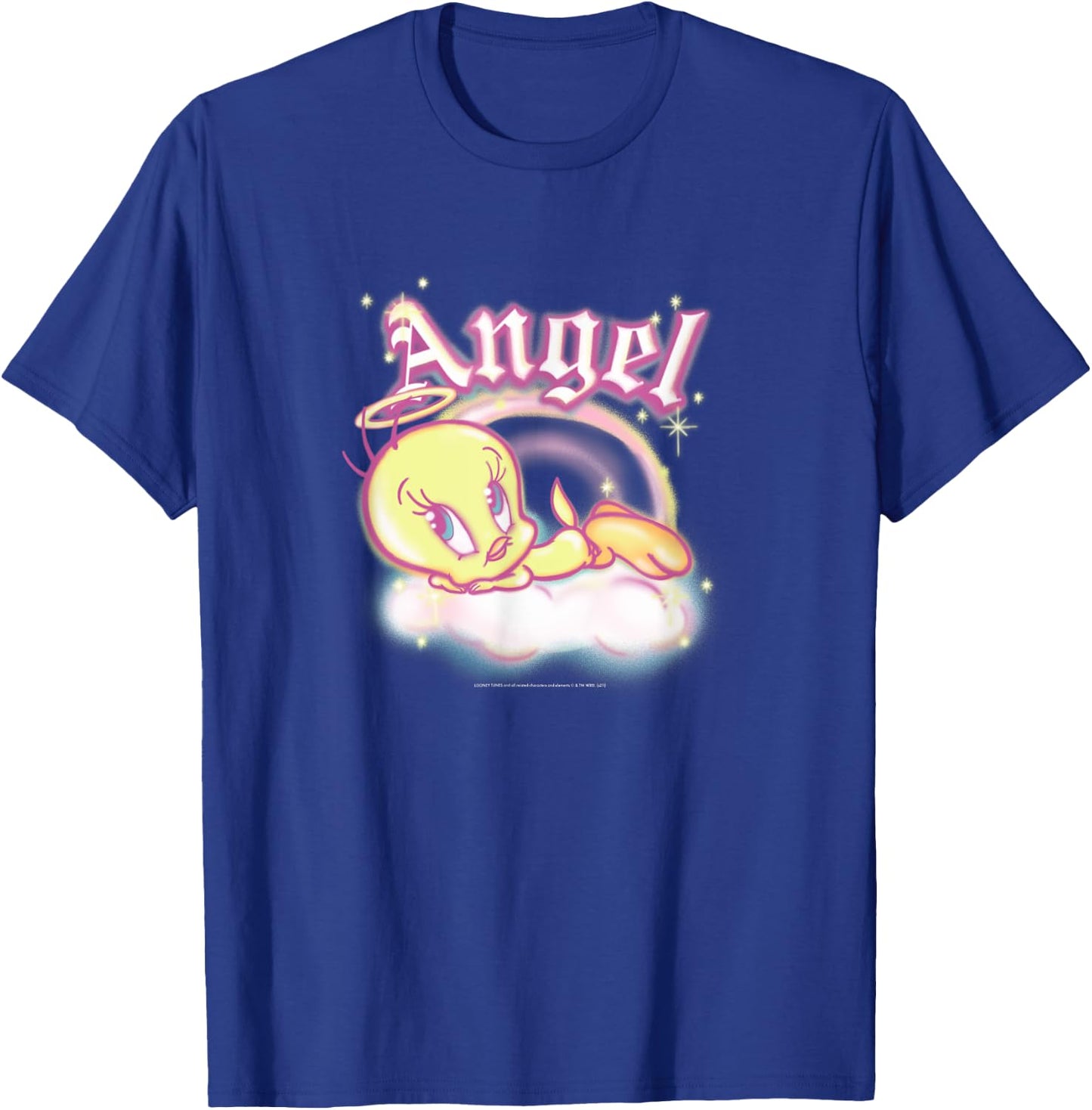 Looney Tunes Tweety Bird Angel in Clouds T-Shirt - T-Shirt | Royal