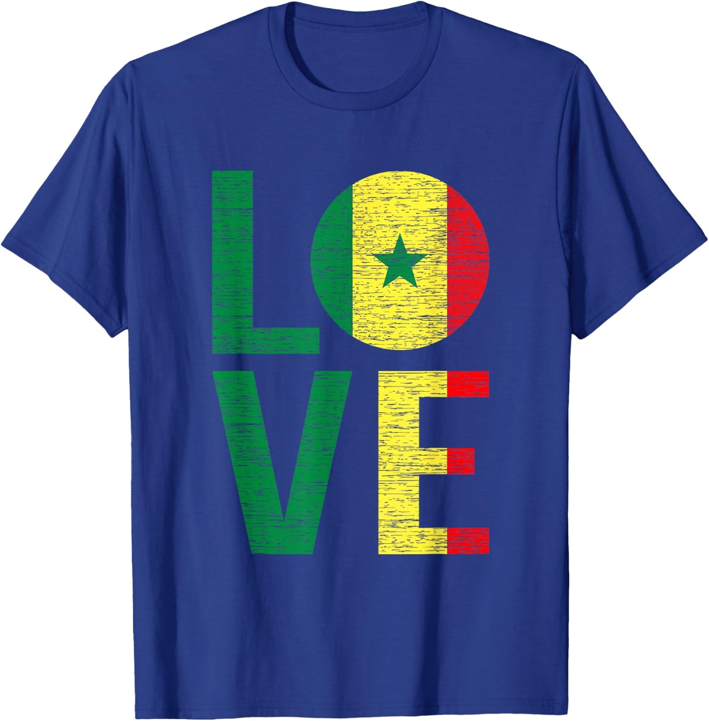 Funny Senegal Flag Shirt Roots From Usa Senegal T-Shirt - T-Shirt | Royal