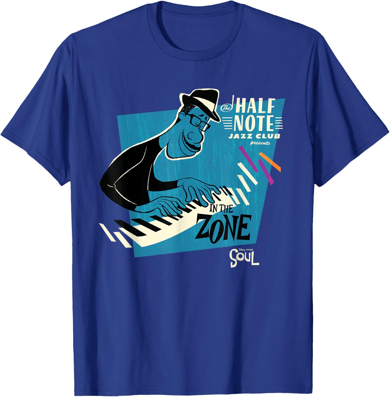 Disney and Pixar's Soul Joe Gardner Jazz Club In the Zone T-Shirt - T-Shirt | Royal