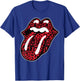 Official Rolling Stones Leopard Tongue Red T-Shirt - T-Shirt | Royal