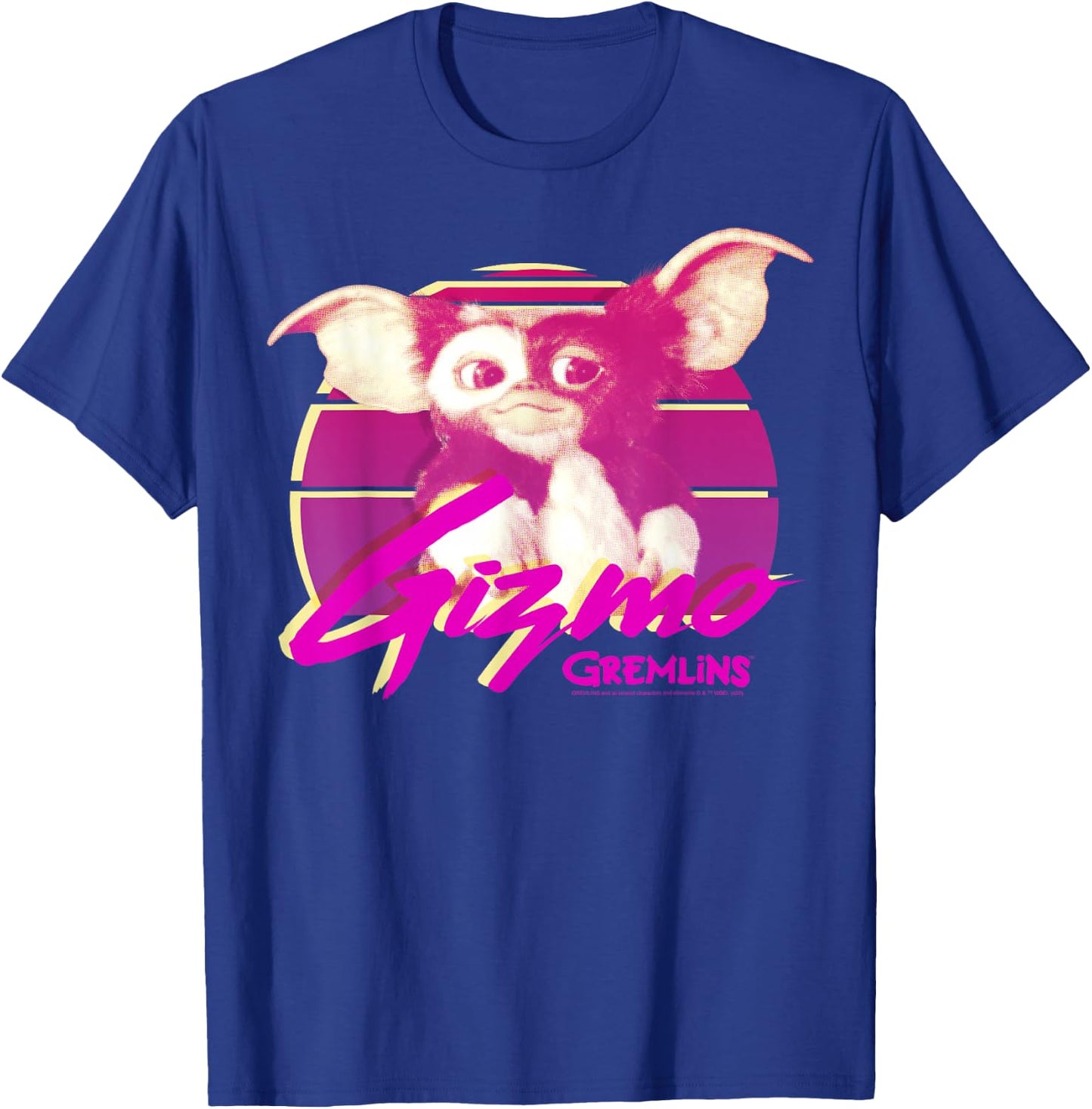 Gremlins Gizmo Retro Portrait T-Shirt - T-Shirt | Royal