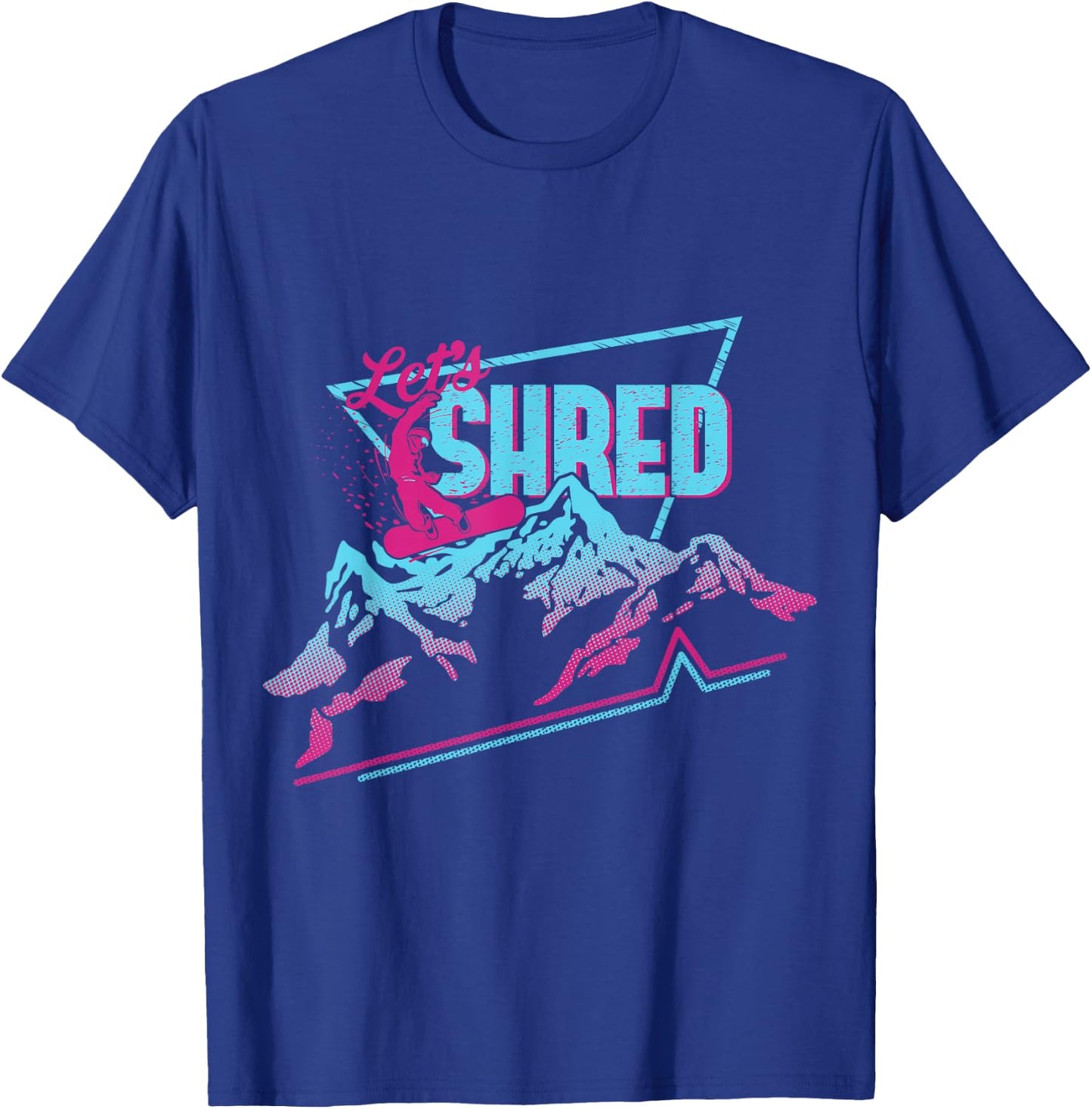 Vintage Snowboard Clothing 80s 90s Retro Snowboarding T-Shirt - T-Shirt | Royal