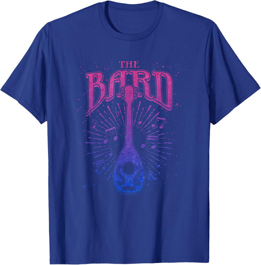 Dungeons & Dragons The Bard Neon Musical Emblem Logo T-Shirt - T-Shirt | Royal
