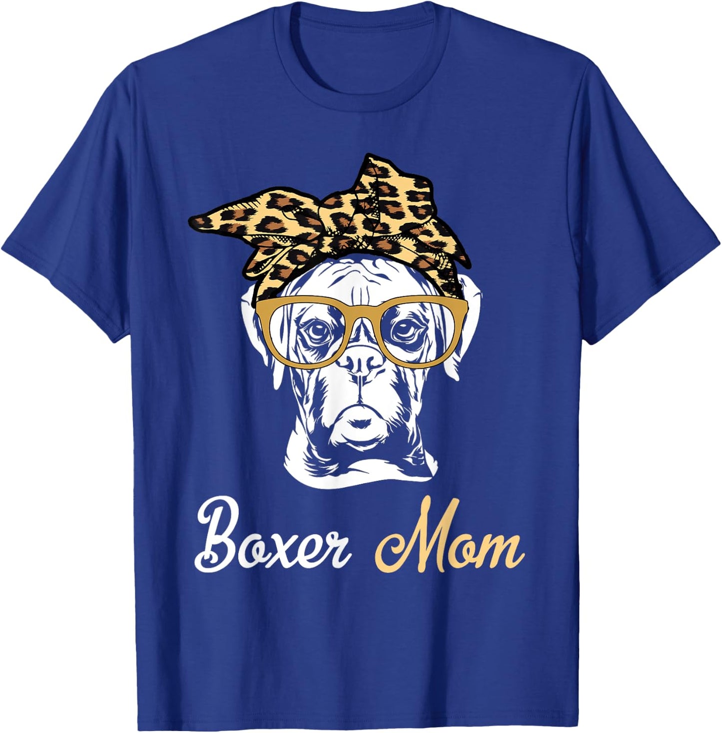 Birthday and Mother's day Gift-Boxer Mom T-Shirt - T-Shirt | Royal
