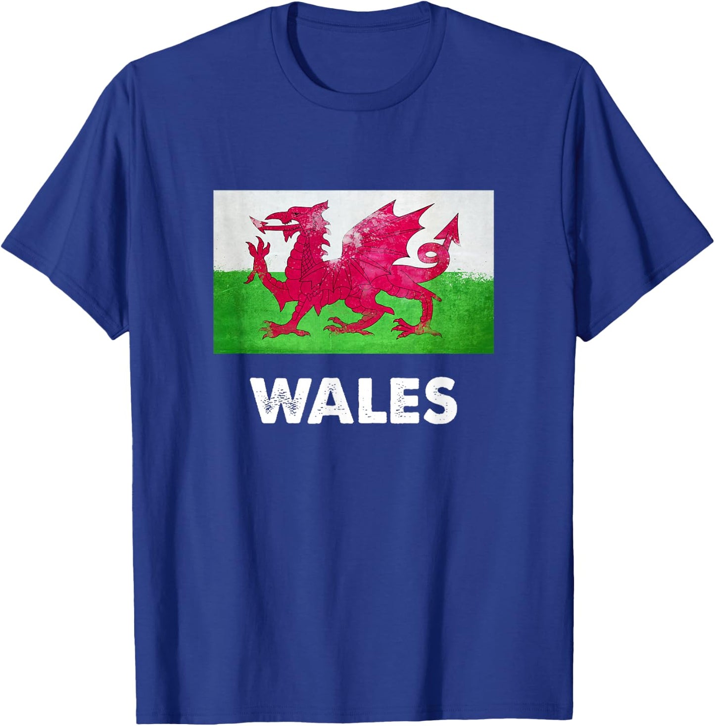 Wales Flag Shirt | Welsh T-Shirt - T-Shirt | Royal
