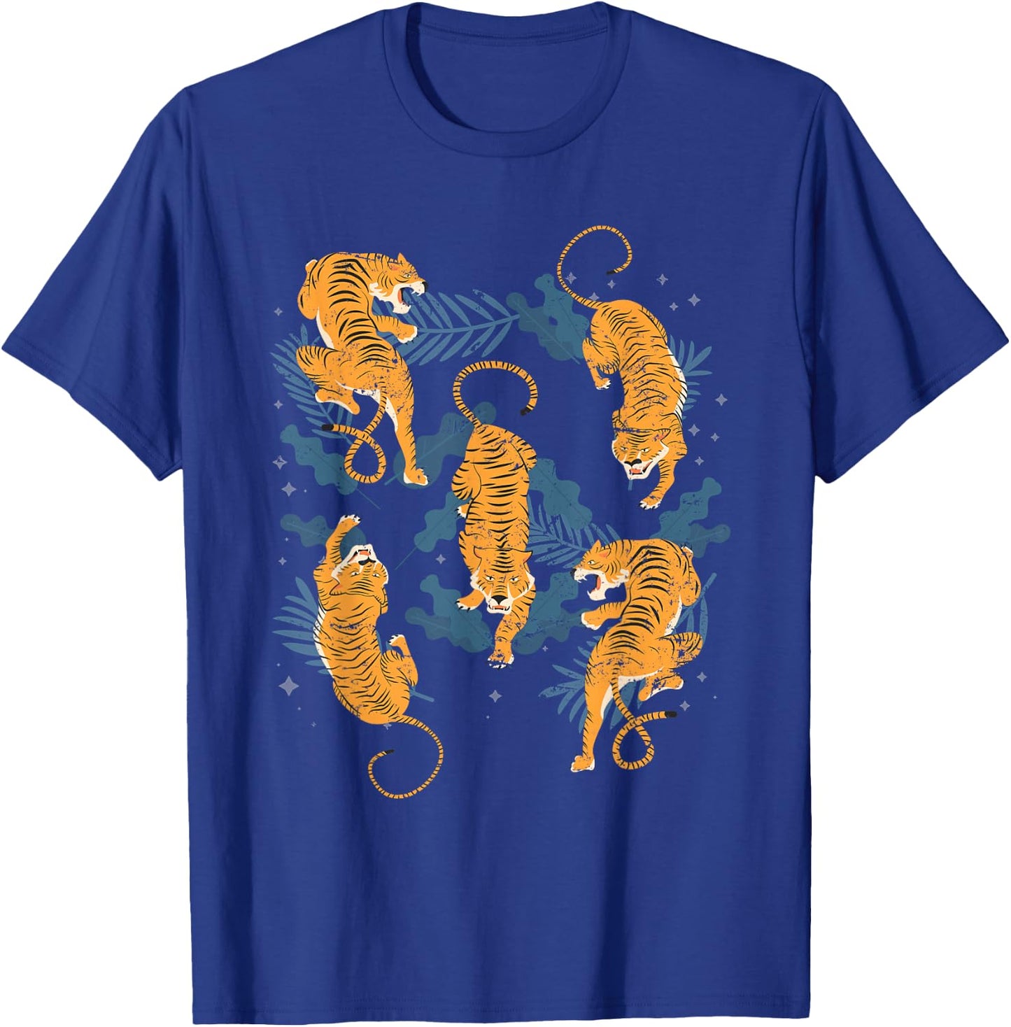 Wild Tiger Animals Tiger T-Shirt - T-Shirt | Royal
