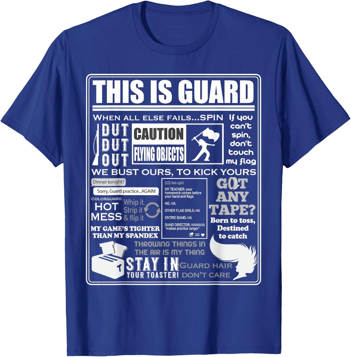 Dies ist Color Guard Funny Color Guard Sayings and Memes T-Shirt - T-Shirt | Royal