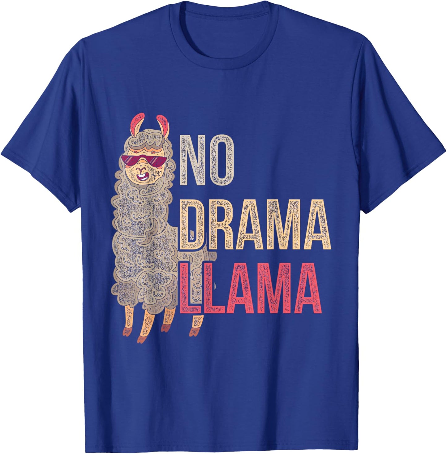 No Drama Llama T-Shirt - T-Shirt | Royal