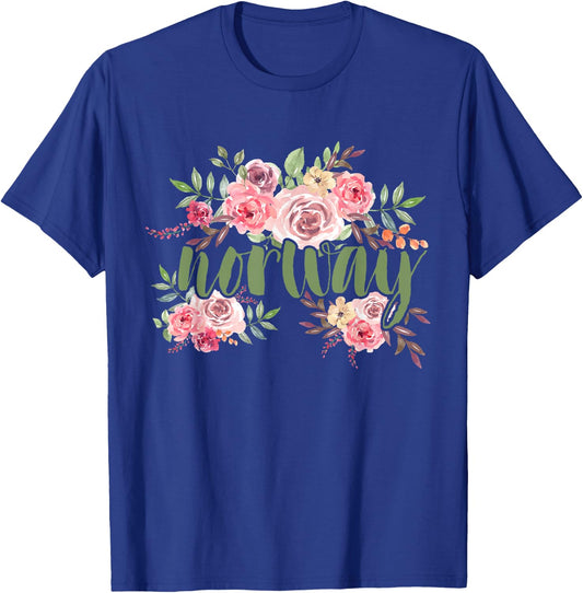 Flowers Norway T-Shirt - T-Shirt | Royal