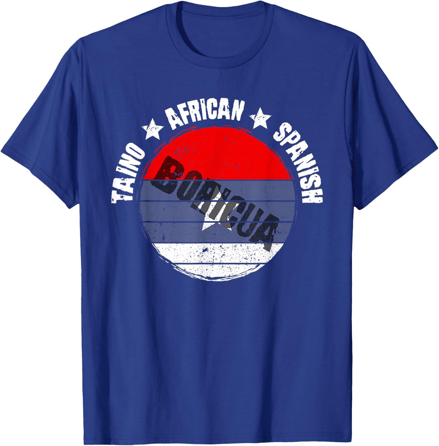 Taino African Spanish - Boricua - Hispanic Heritage T-Shirt - T-Shirt | Royal