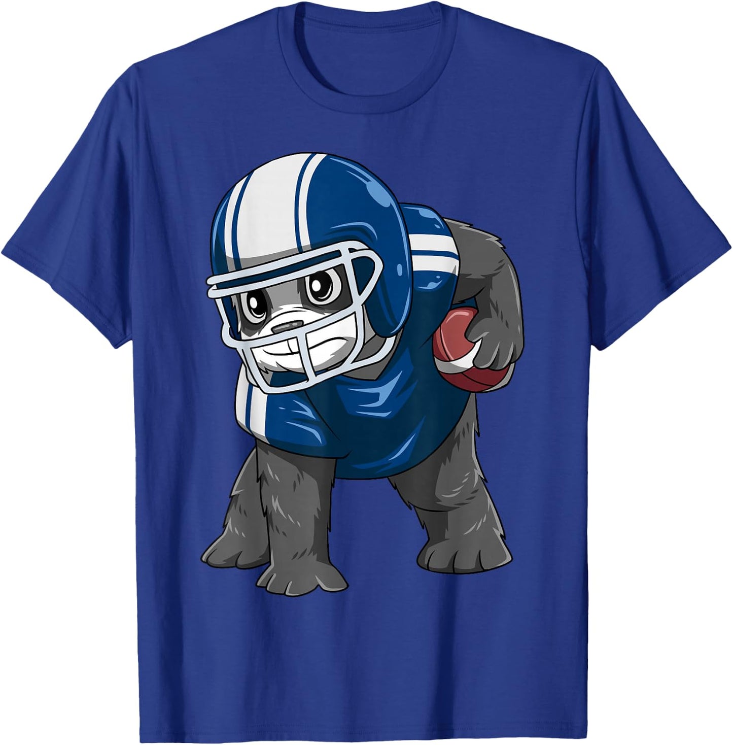 Panda Football Panda Playing Football Panda T-Shirt - T-Shirt | Royal