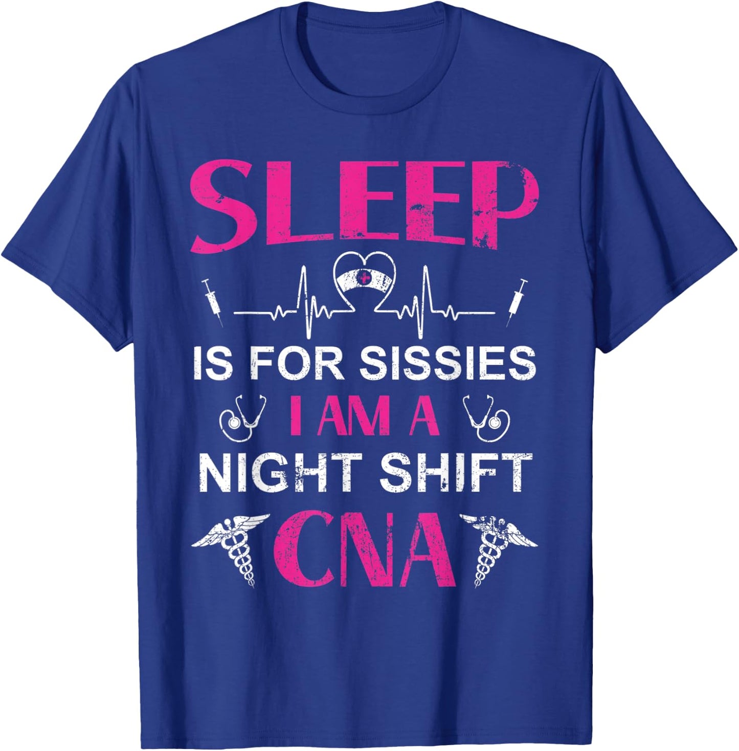 Funny Night Shift CNA CNA Life T-Shirt - T-Shirt | Royal