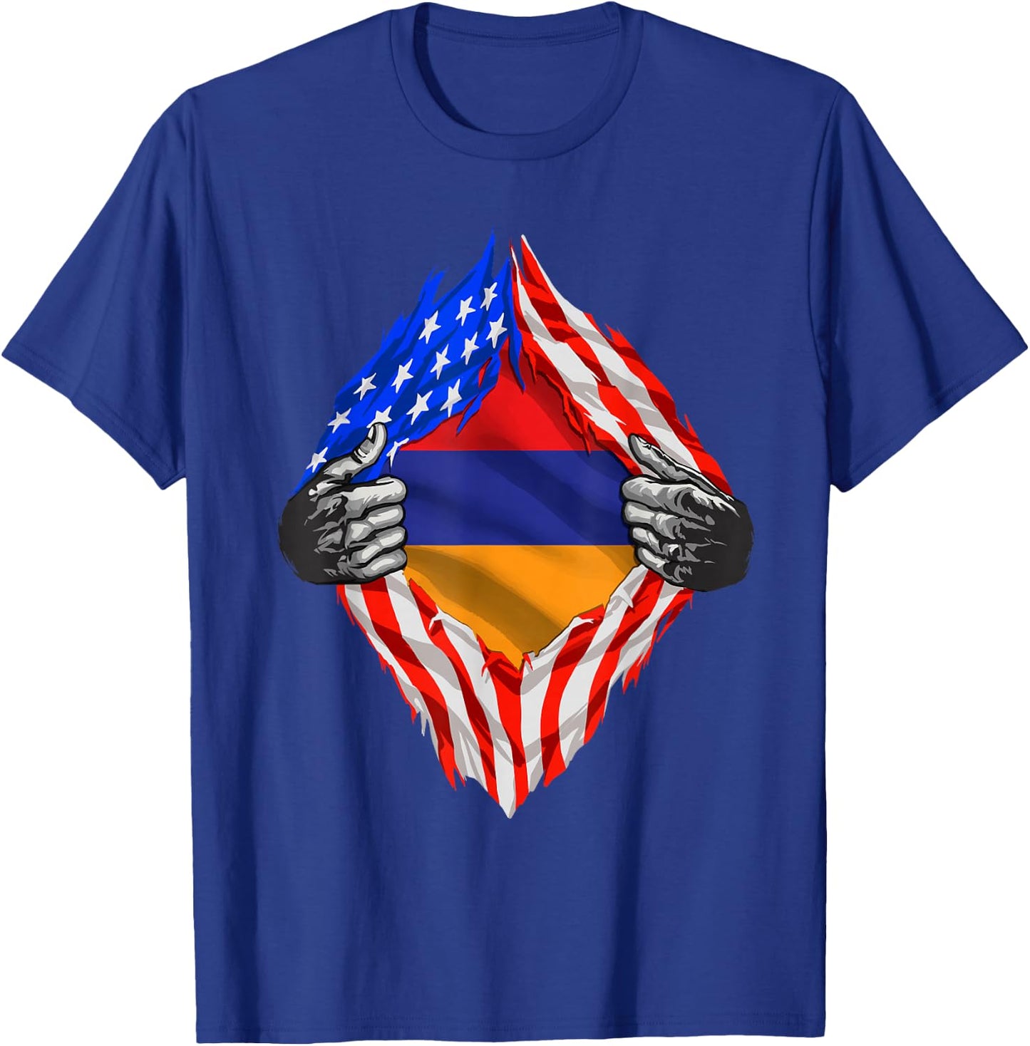 Armenia Super American Armenian Flag Armenia Roots Citizen T-Shirt - T-Shirt | Royal