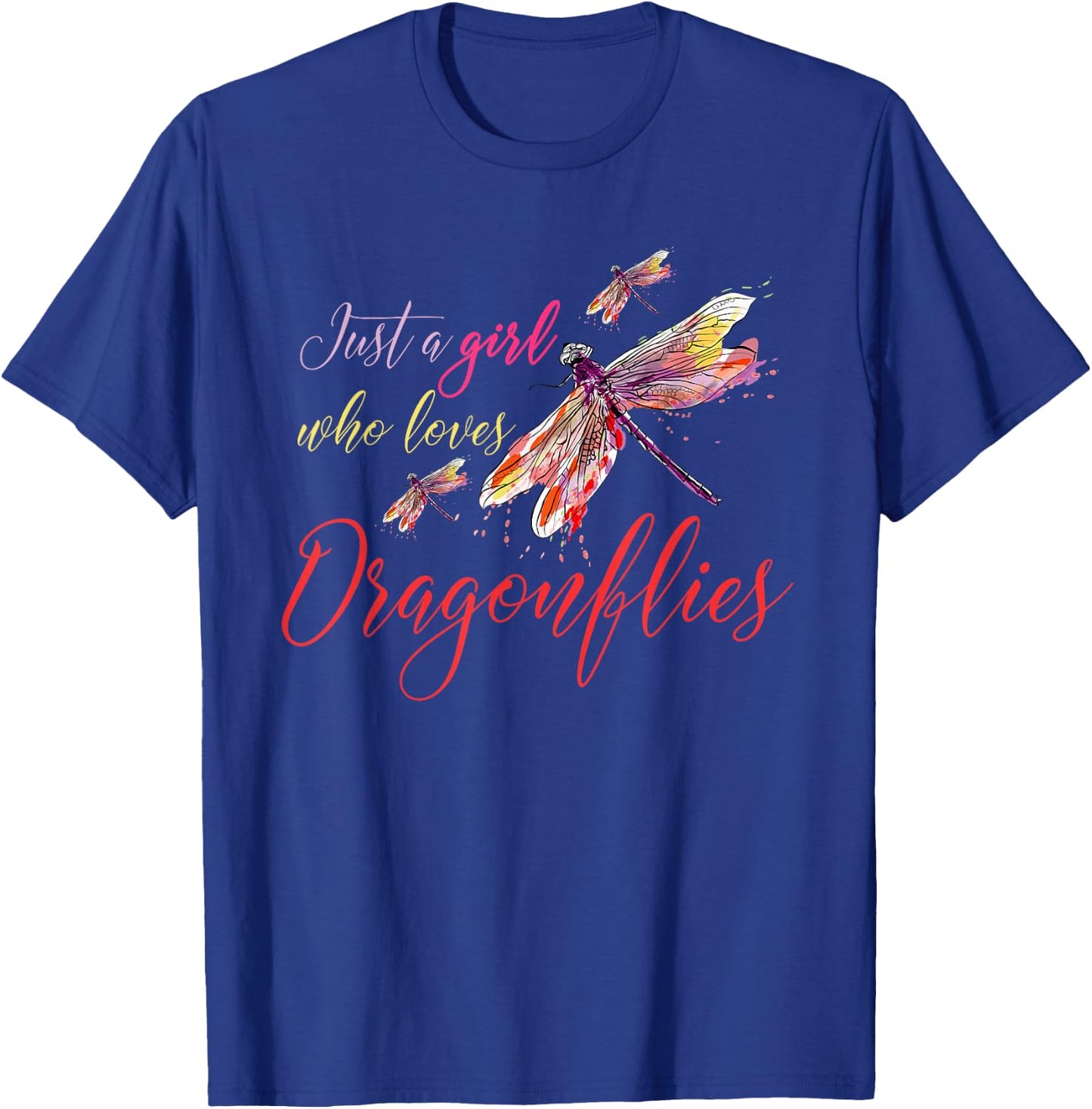 Dragonflies Animals Women Gift Dragonfly T-Shirt - T-Shirt | Royal