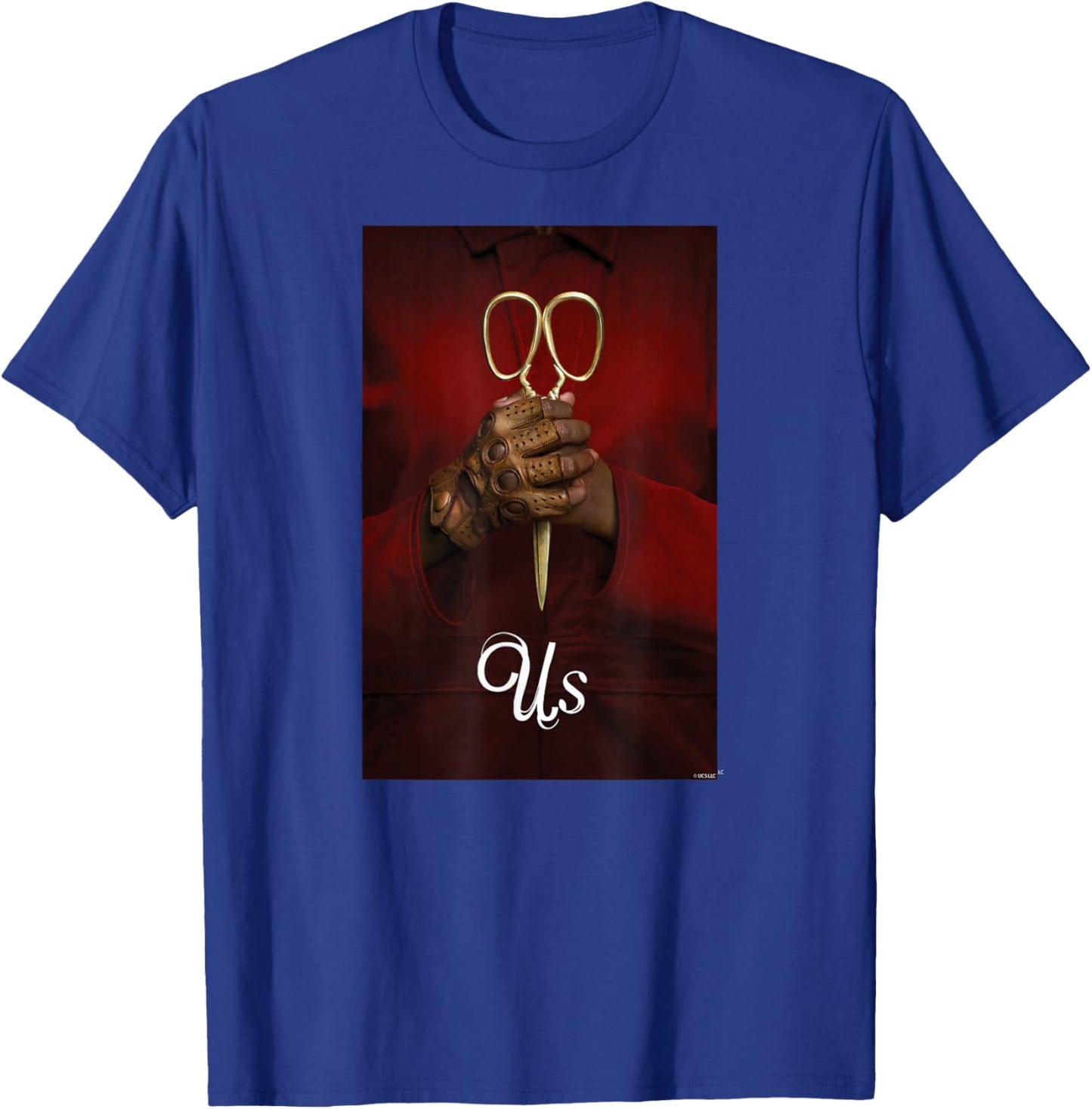 Us Scissors Poster T-Shirt - T-Shirt | Royal