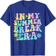 In My Summer Break Era Teacher Summer Break Vacation Groovy T-Shirt - T-Shirt | Royal