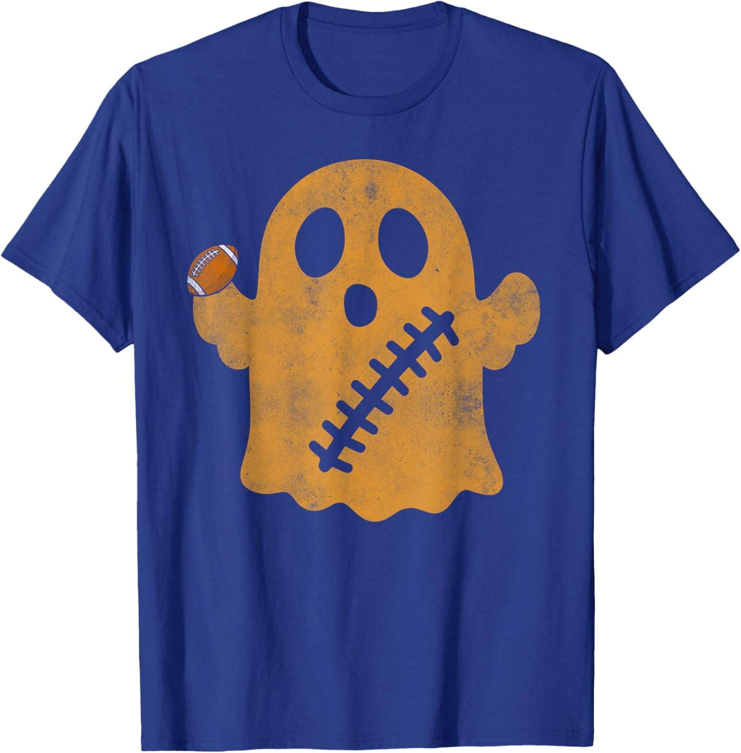 Football Cute Ghost Football Lover Halloween Football Player T-Shirt - T-Shirt | Royal