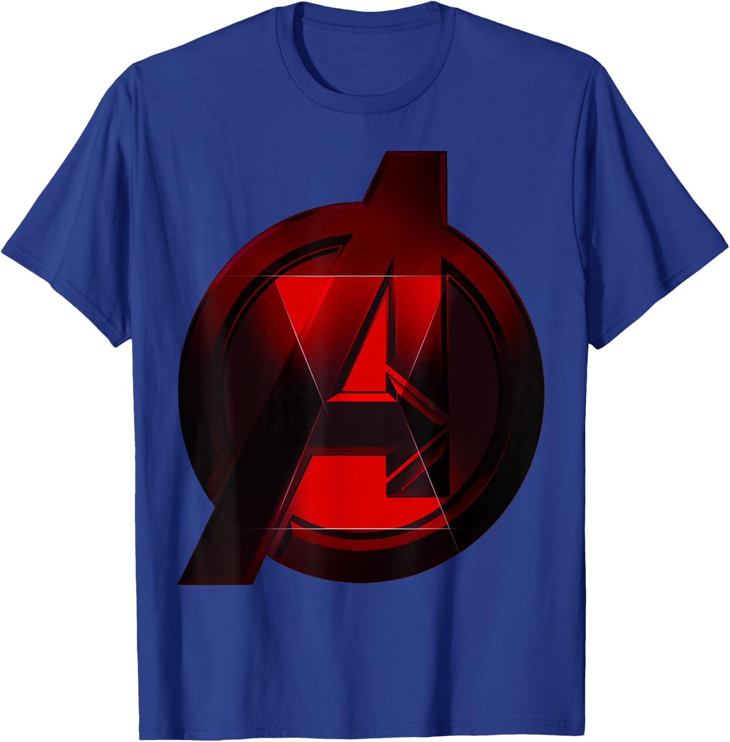 Marvel Black Widow Avengers Logo Fill T-Shirt - T-Shirt | Royal