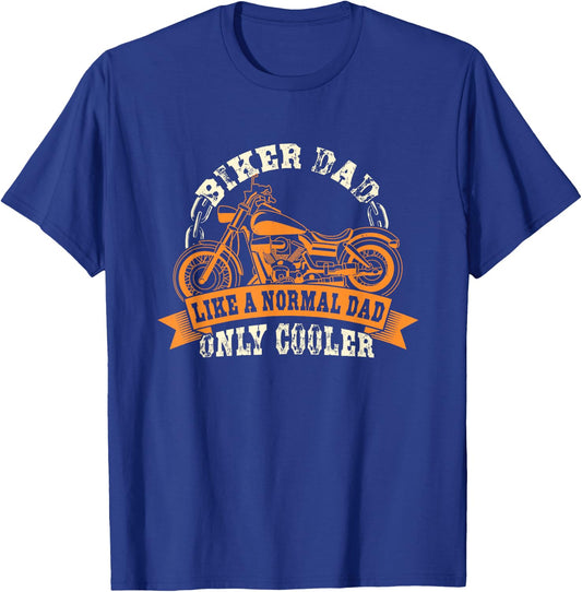 Motorcycle - Father's Day Gift Dad and Dad - Biker Dad T-Shirt - T-Shirt | Royal