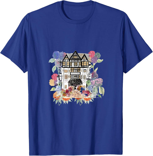Liberty of London Inspired Shop Window Flowers Tourist T-Shirt - T-Shirt | Royal