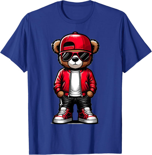 Hip Hop Teddy Bear Rap Music Lover T-Shirt - T-Shirt | Royal