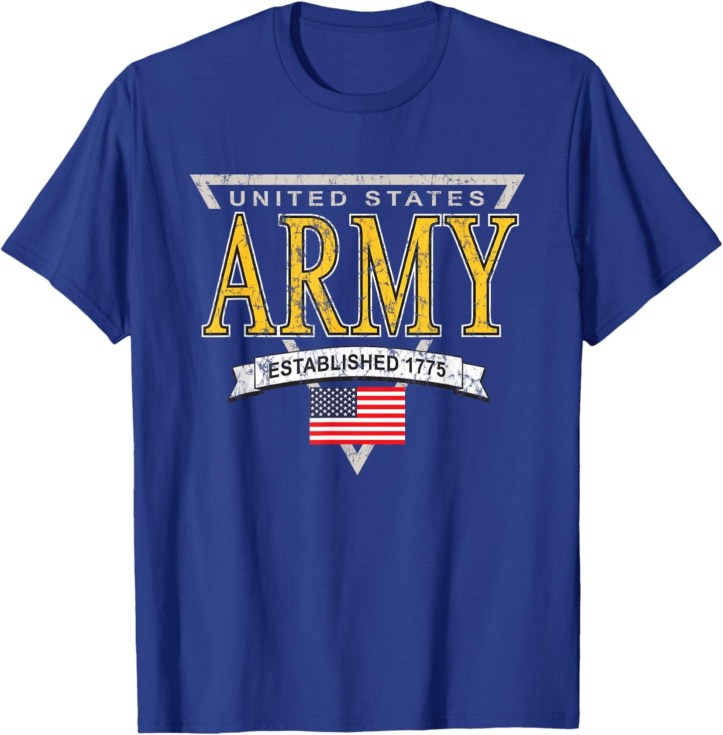 United States Army Military Retro Logo Officially Licensed T-Shirt - T-Shirt | Royal
