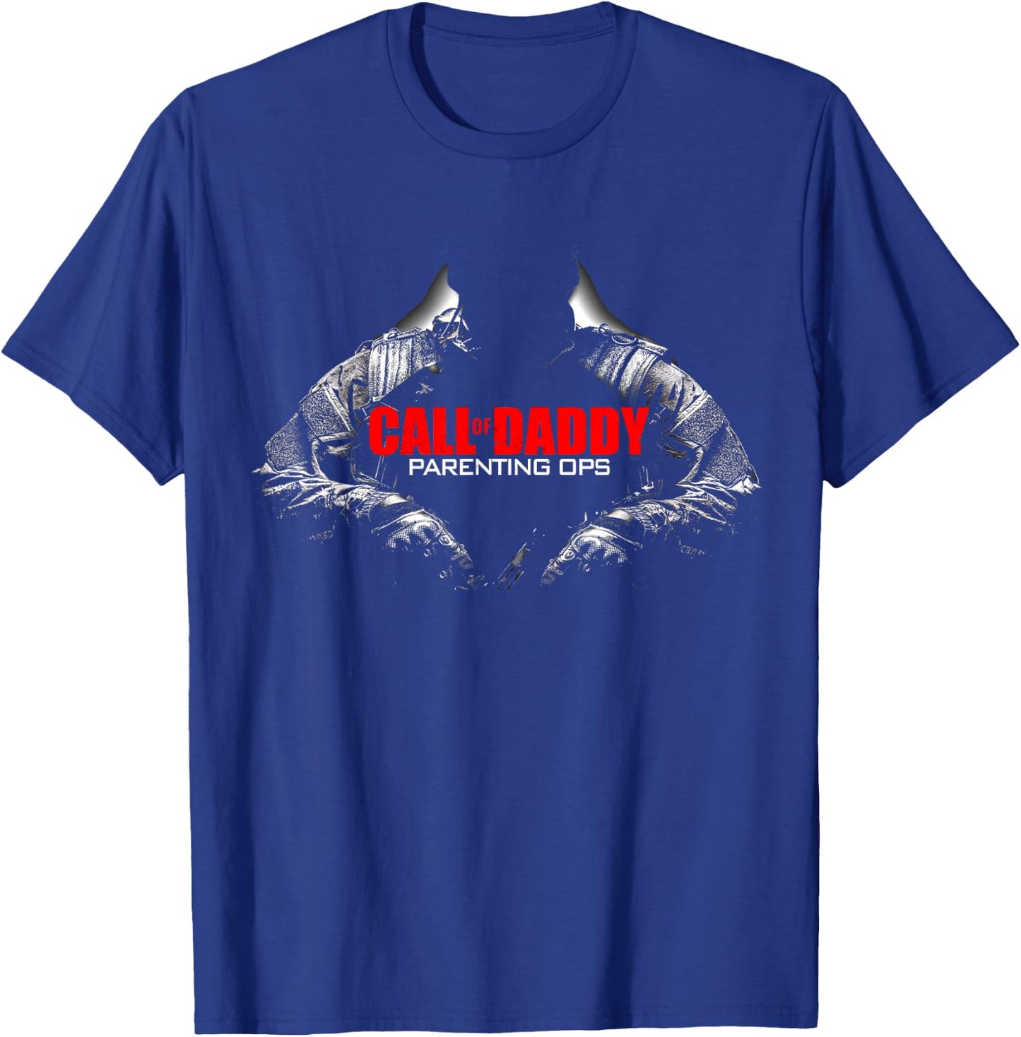 Call of Daddy Parenting Ops Shirt - Gamer Dad Gift T-Shirt - T-Shirt | Royal