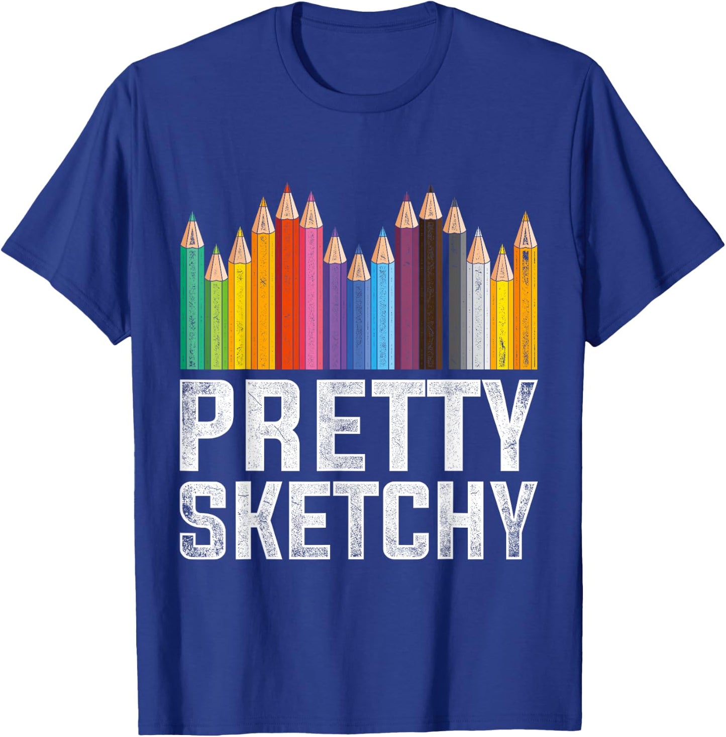 Pretty Sketchy Artist T-Shirt - T-Shirt | Royal