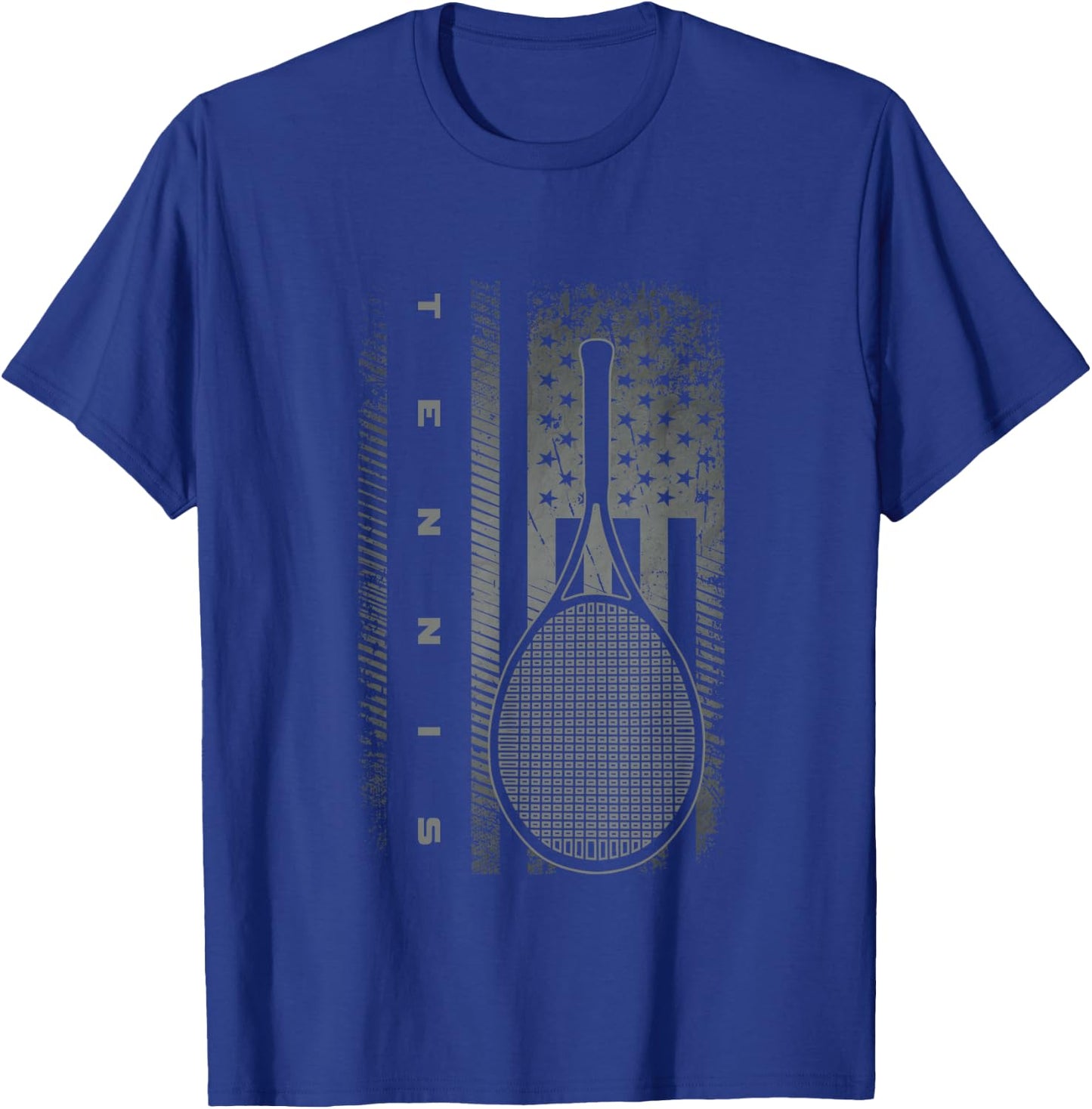 American Flag Tennis T-Shirt - T-Shirt | Royal